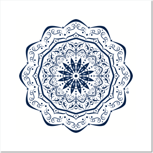 Blu mandala Wall Art by HagalArt